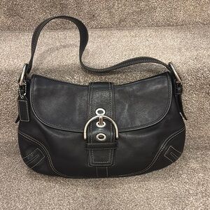 Black Leather Shoulder Bag